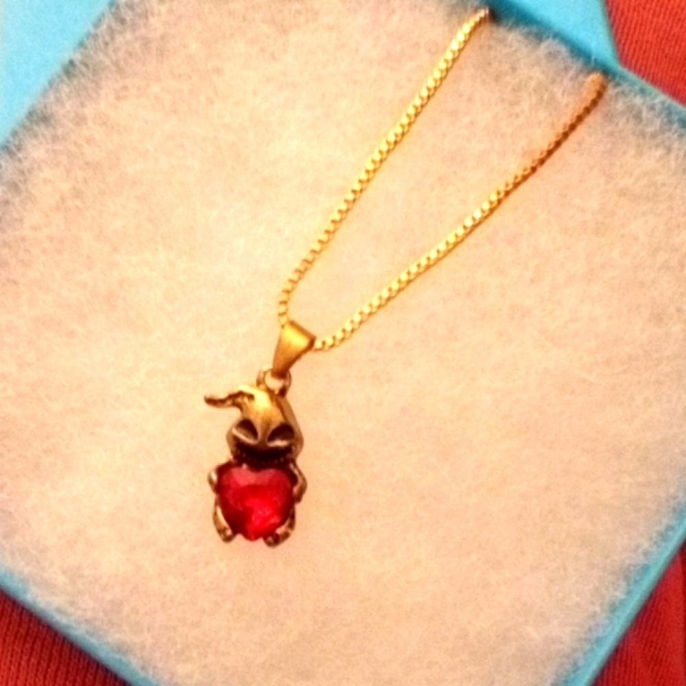 Golden Nightmare Before Christmas Necklace